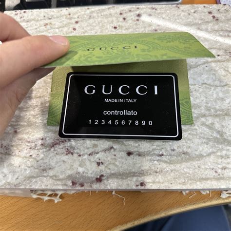 fake gucci boxes|Gucci authenticity card.